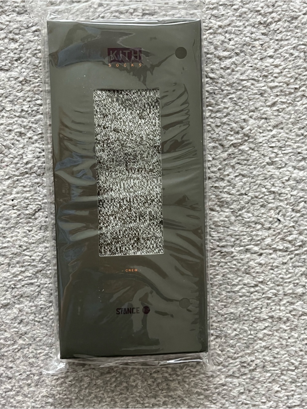 NWT Kith Stance Gray Marled Crew Socks